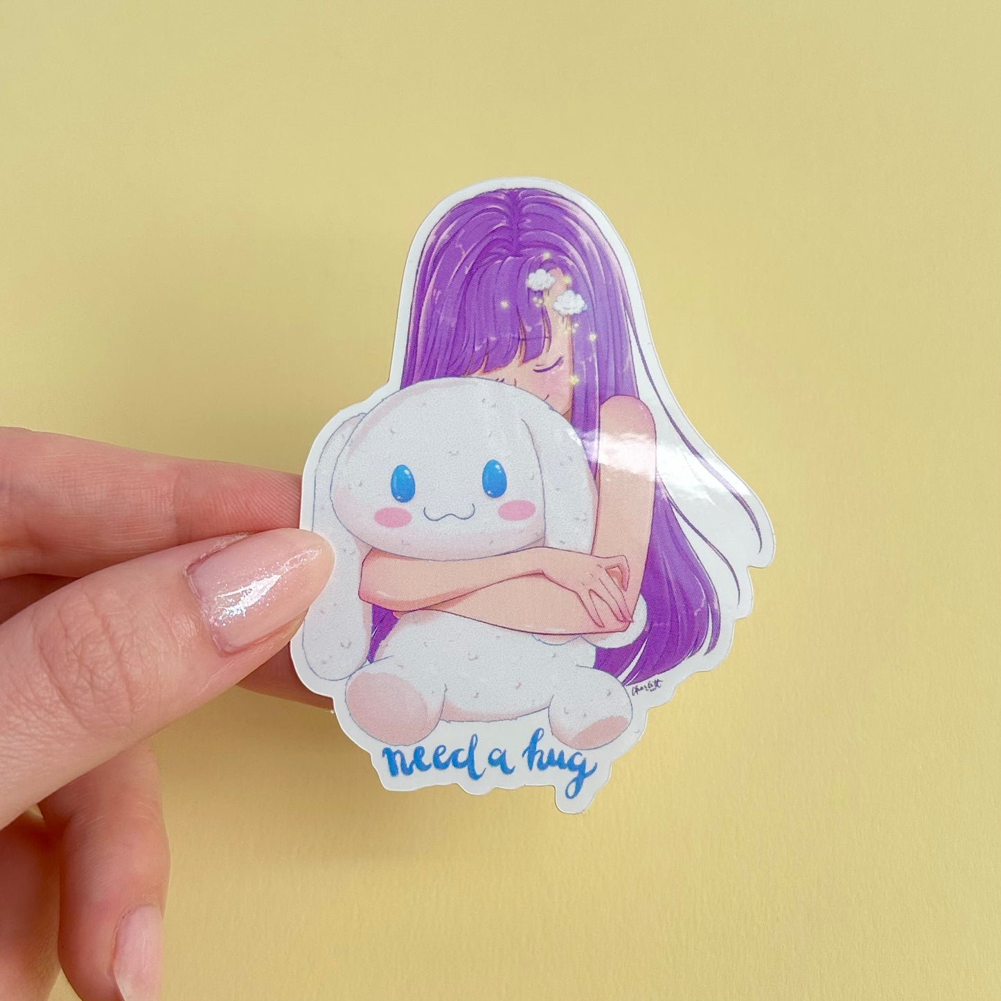 Cinnamoroll Hug Sticker