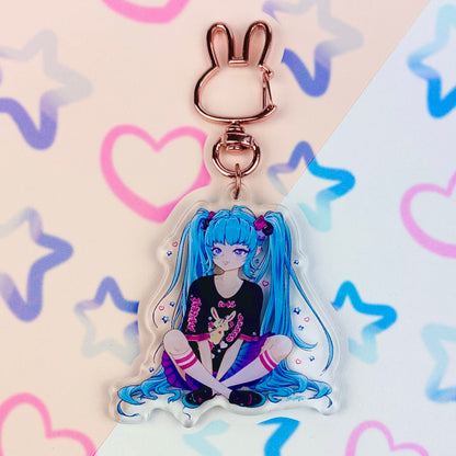 Cute Hatsune Miku Keychain