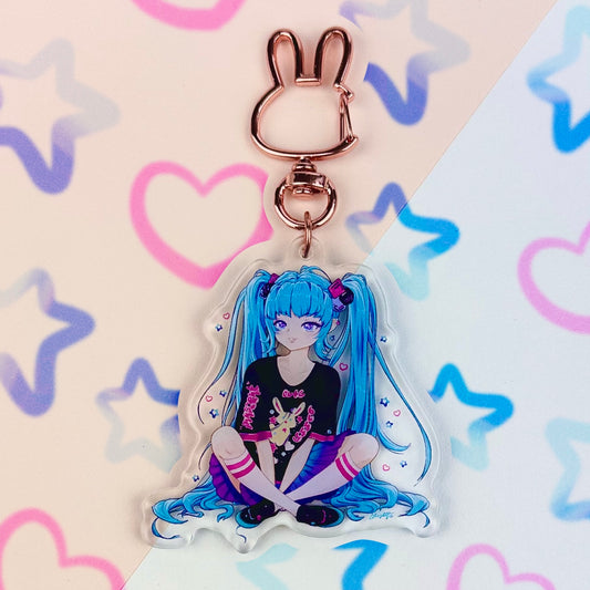 Cute Hatsune Miku Keychain