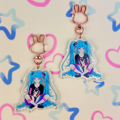 Cute Hatsune Miku Keychain