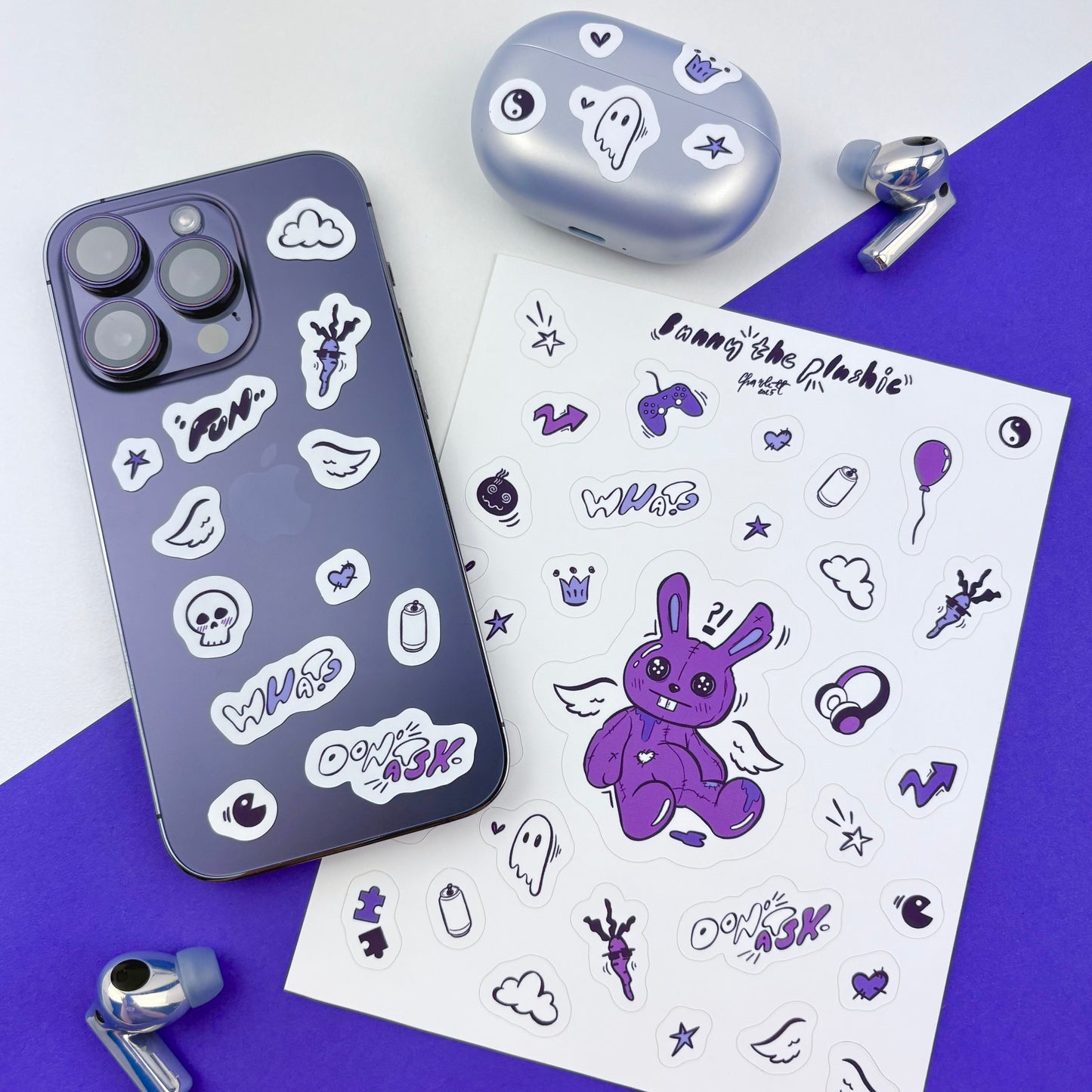 Bunny the Plushie Sticker Sheet