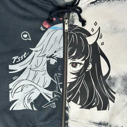 Demon\Angel Cropped Hoodie