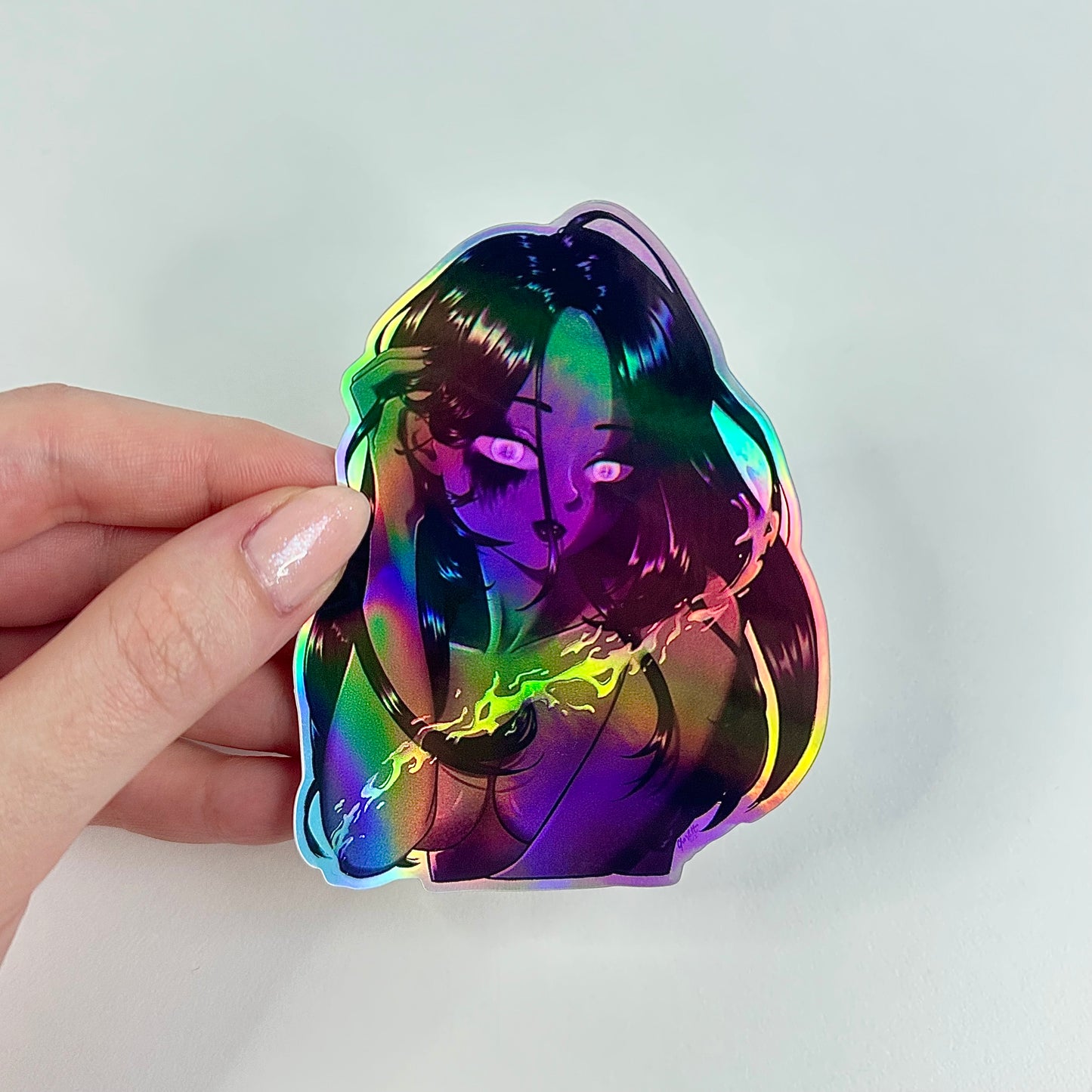 Rainbow Demon Sticker