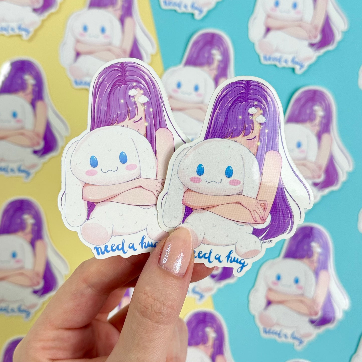 Cinnamoroll Hug Sticker
