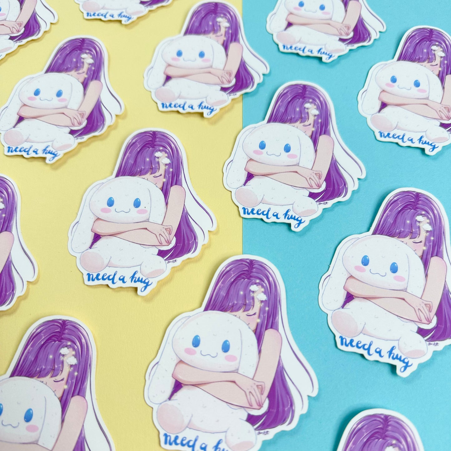 Cinnamoroll Hug Sticker