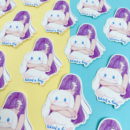 Cinnamoroll Hug Sticker