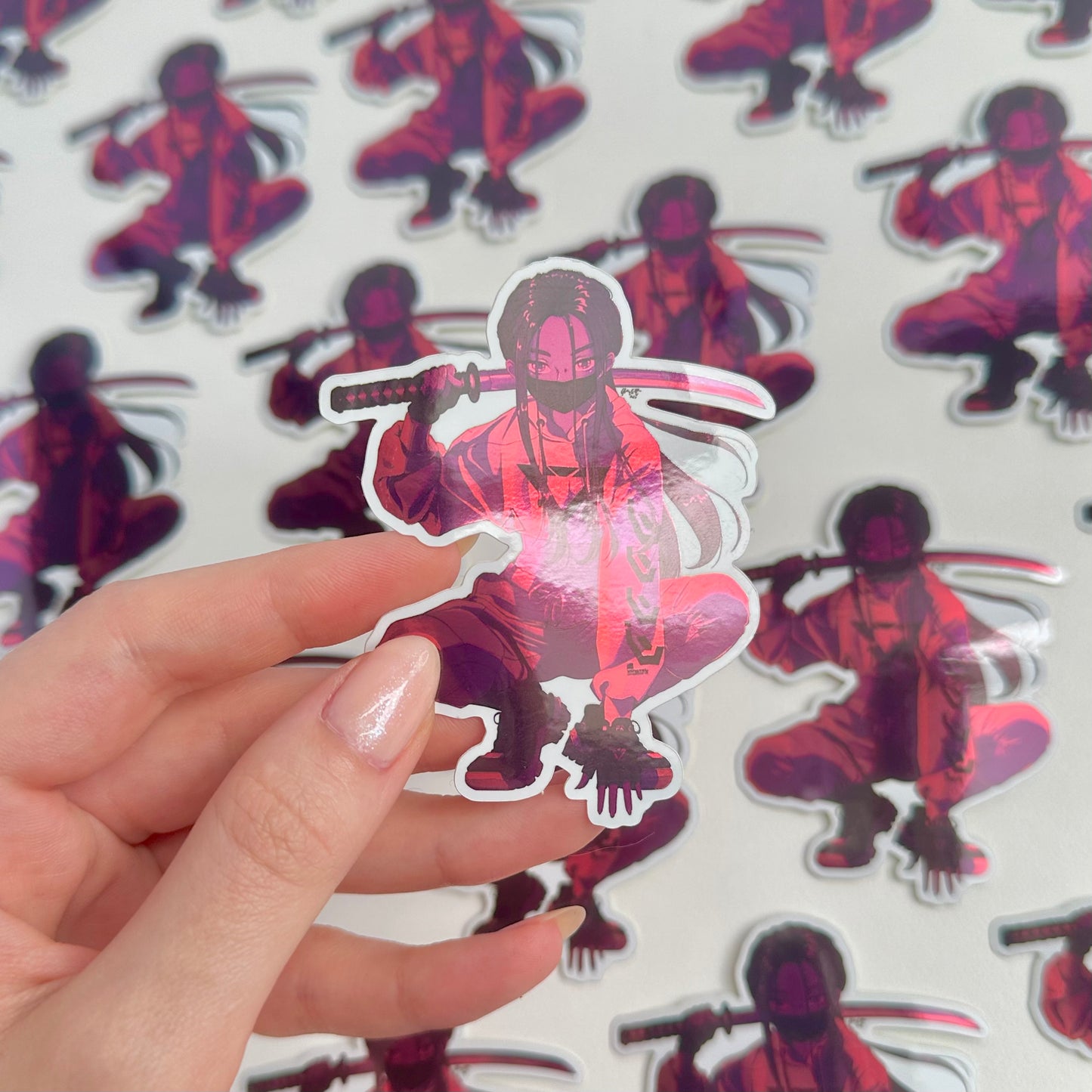 Cyber Samurai Sticker