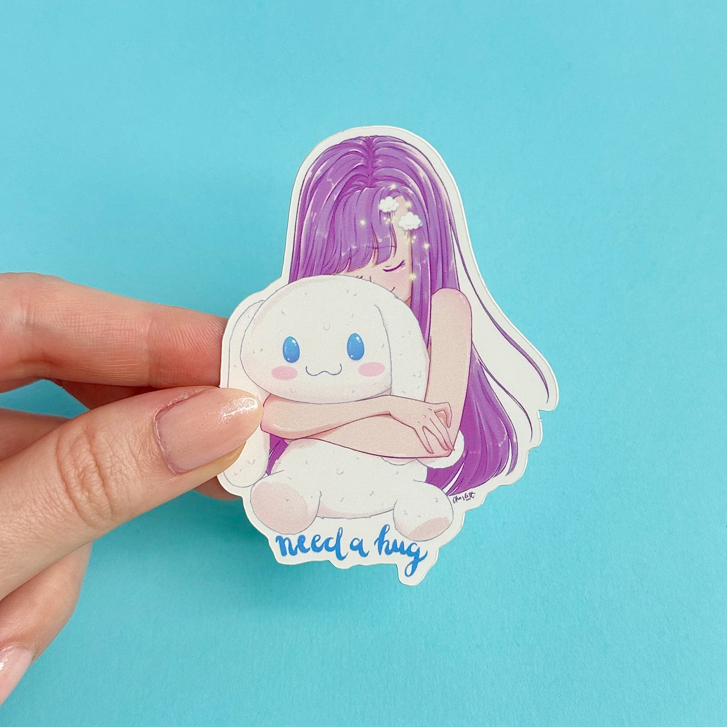 Cinnamoroll Hug Sticker