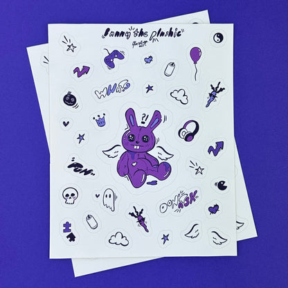 Bunny the Plushie Sticker Sheet