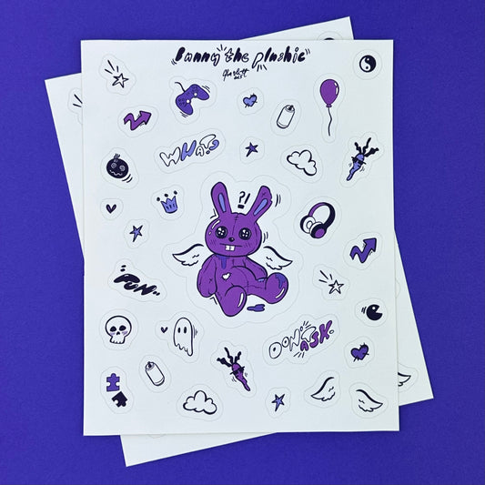 Bunny the Plushie Sticker Sheet