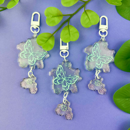 Dreamy Butterfly Double Keychain
