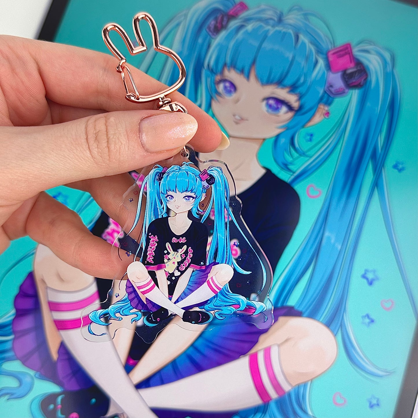 Cute Hatsune Miku Keychain