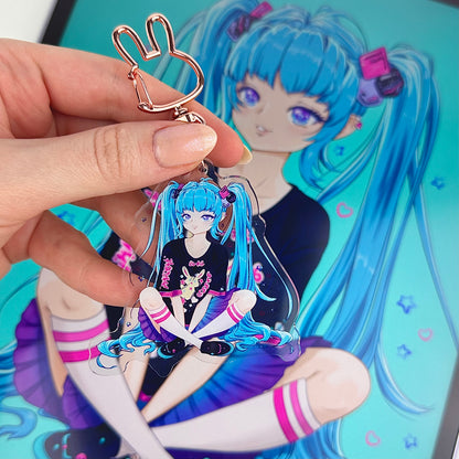 Cute Hatsune Miku Keychain