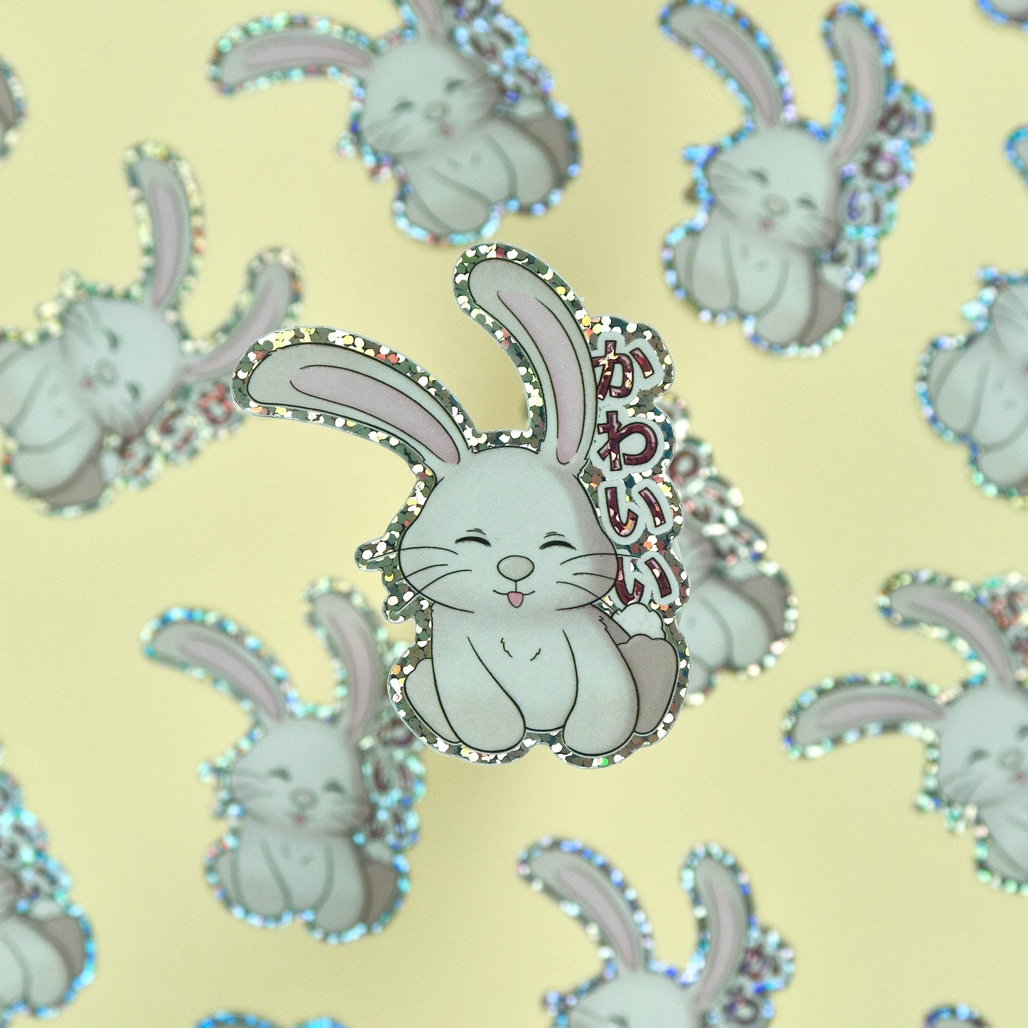 Kawaii Bunny Glitter Sticker