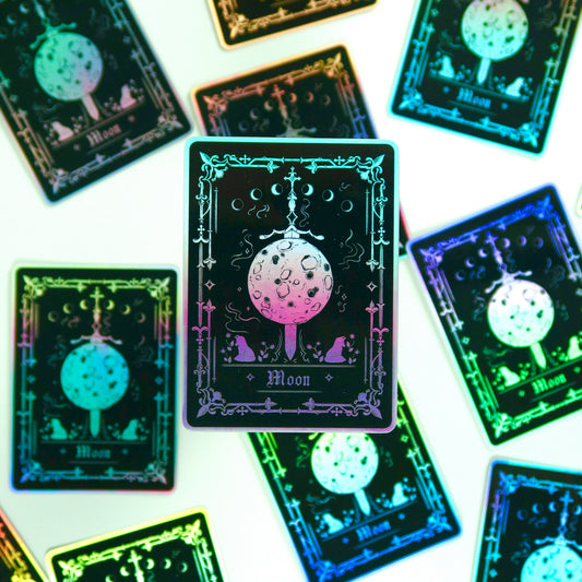 Tarot Card: Moon Sticker