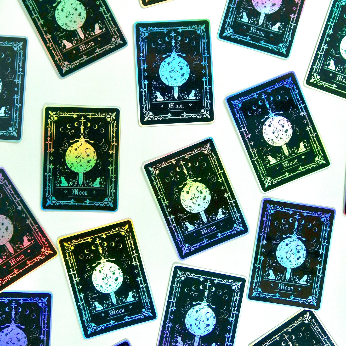Tarot Card: Moon Sticker