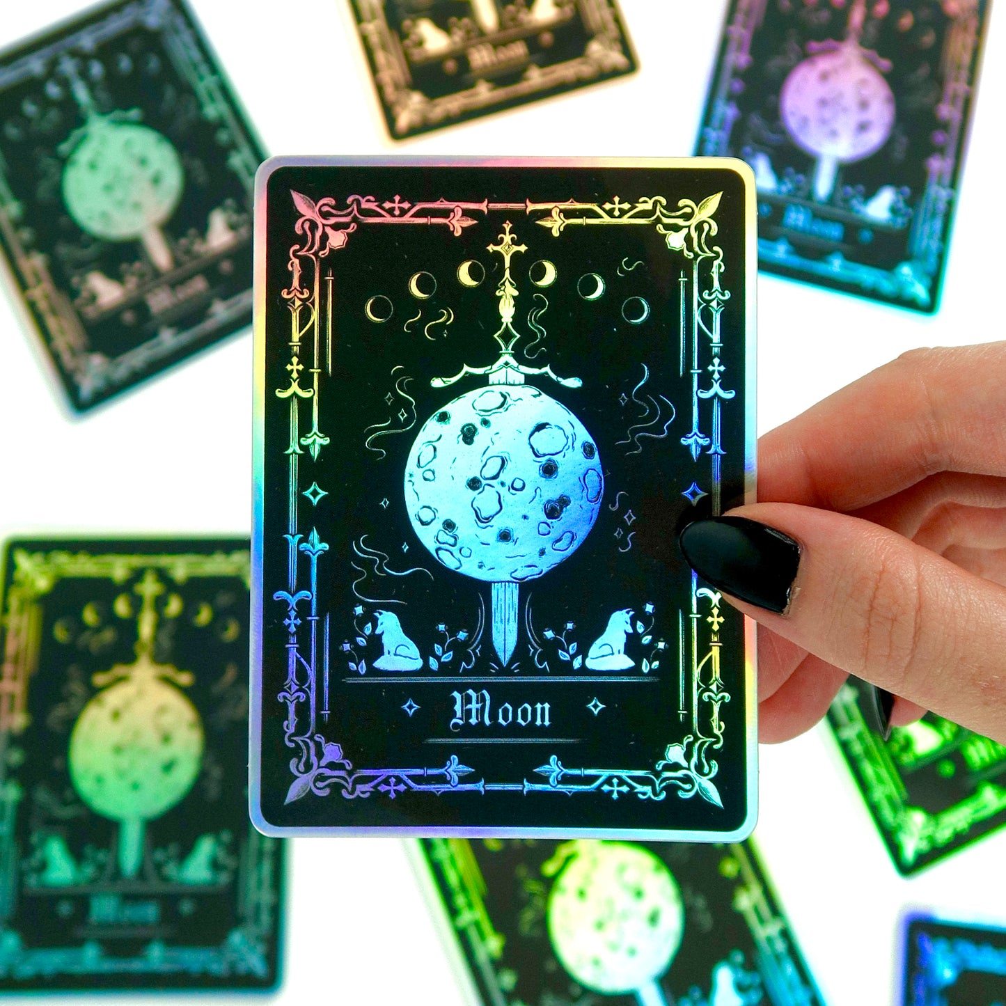 Tarot Card: Moon Sticker