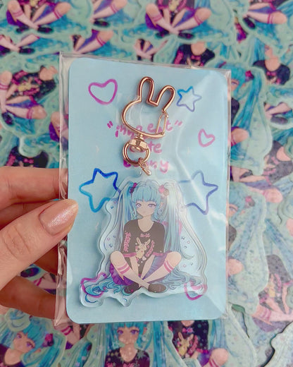 Cute Hatsune Miku Keychain