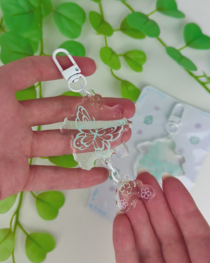 Dreamy Butterfly Double Keychain