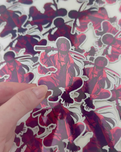 Cyber Samurai Sticker