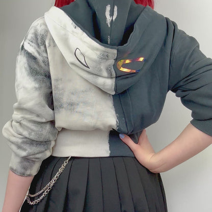 Demon\Angel Cropped Hoodie